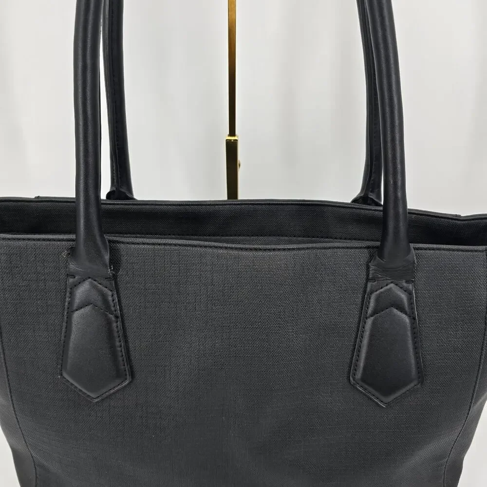 Dagne Dover Signature Tote‎ Classic Onyx Black Laptop Work Bag